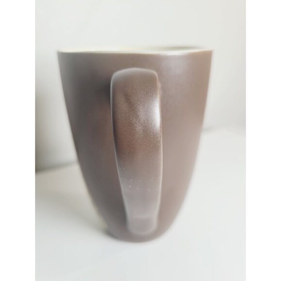 Vintage Leopard Coffee Tea Mug Spectrum Embossed Pottery Brown and Cream - Picture 3 of 7